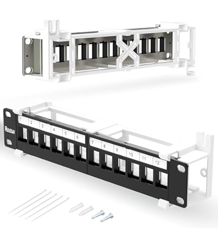 Amazon.com: Tripp Lite 12-Port Cat6/Cat5 Wall-Mount Patch Panel